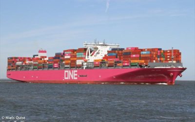 ONE Apus Update: Ship Returning to Japan After Losing Record Number of Containers